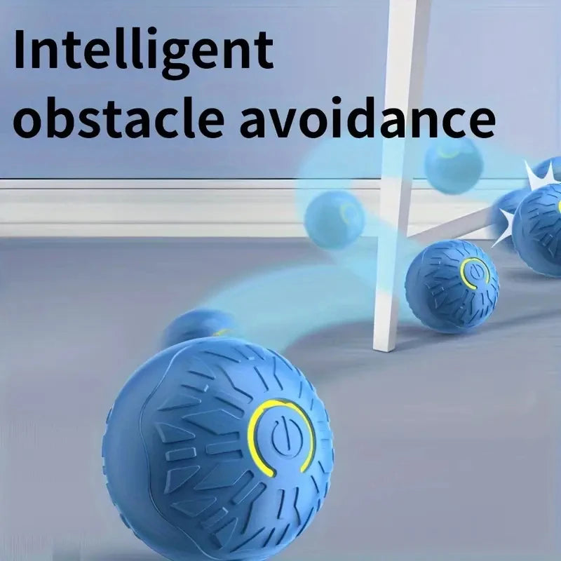 Smart Dog Toy Ball Automatic Interactive Pet Electronic Rolling USB Rechargeable Moving Bouncing for Puppy to Large dog Chew Toy Brinira