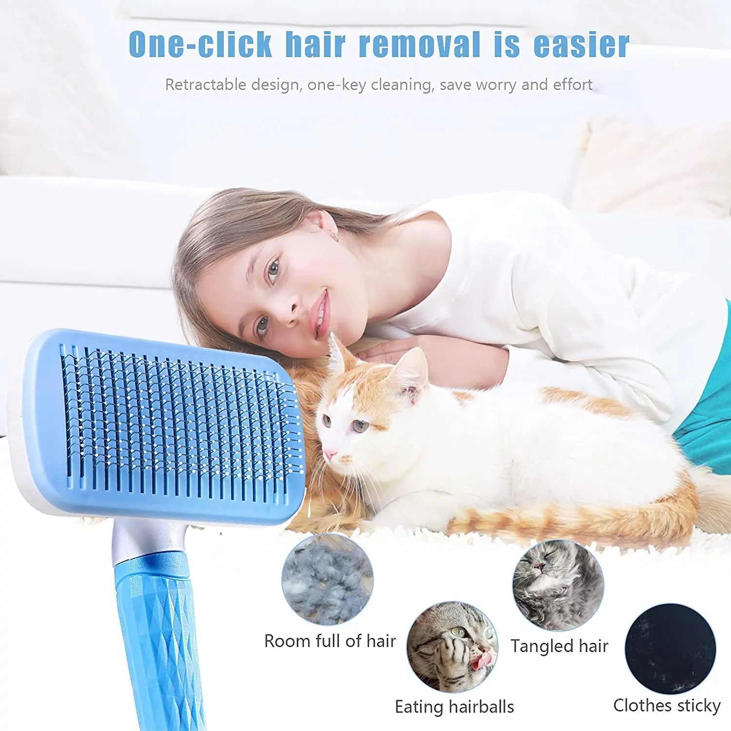 Dog Hair Remover Brush Cat Dog Hair Grooming And Care Comb For Long Hair Dog Pet Removes Hairs Cleaning Bath Brush Dog Supplies Brinira