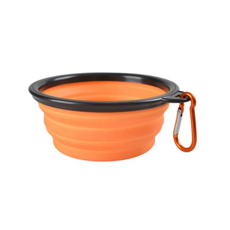 Portable Pet Food Bowl Durable TPR Bowl Cat and Dog Food Pet Silicone Collapsible Bowl Portable Travel Outdoor Water Food Bowl Brinira