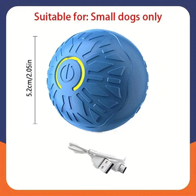 Smart Dog Toy Ball Automatic Interactive Pet Electronic Rolling USB Rechargeable Moving Bouncing for Puppy to Large dog Chew Toy Brinira