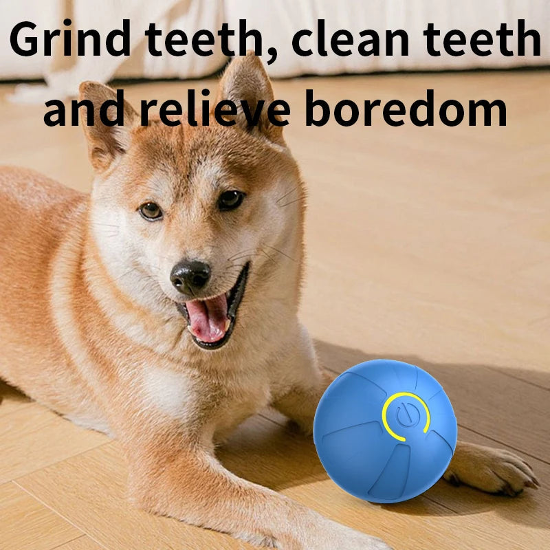 Smart Dog Toy Ball Automatic Interactive Pet Electronic Rolling USB Rechargeable Moving Bouncing for Puppy to Large dog Chew Toy Brinira