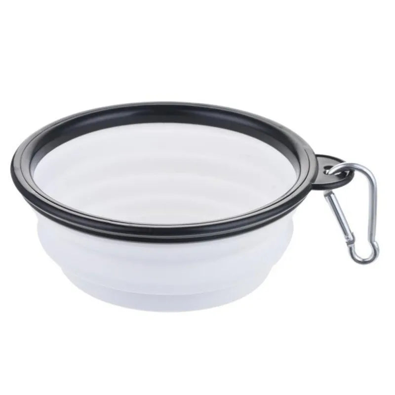 Portable Pet Food Bowl Durable TPR Bowl Cat and Dog Food Pet Silicone Collapsible Bowl Portable Travel Outdoor Water Food Bowl Brinira