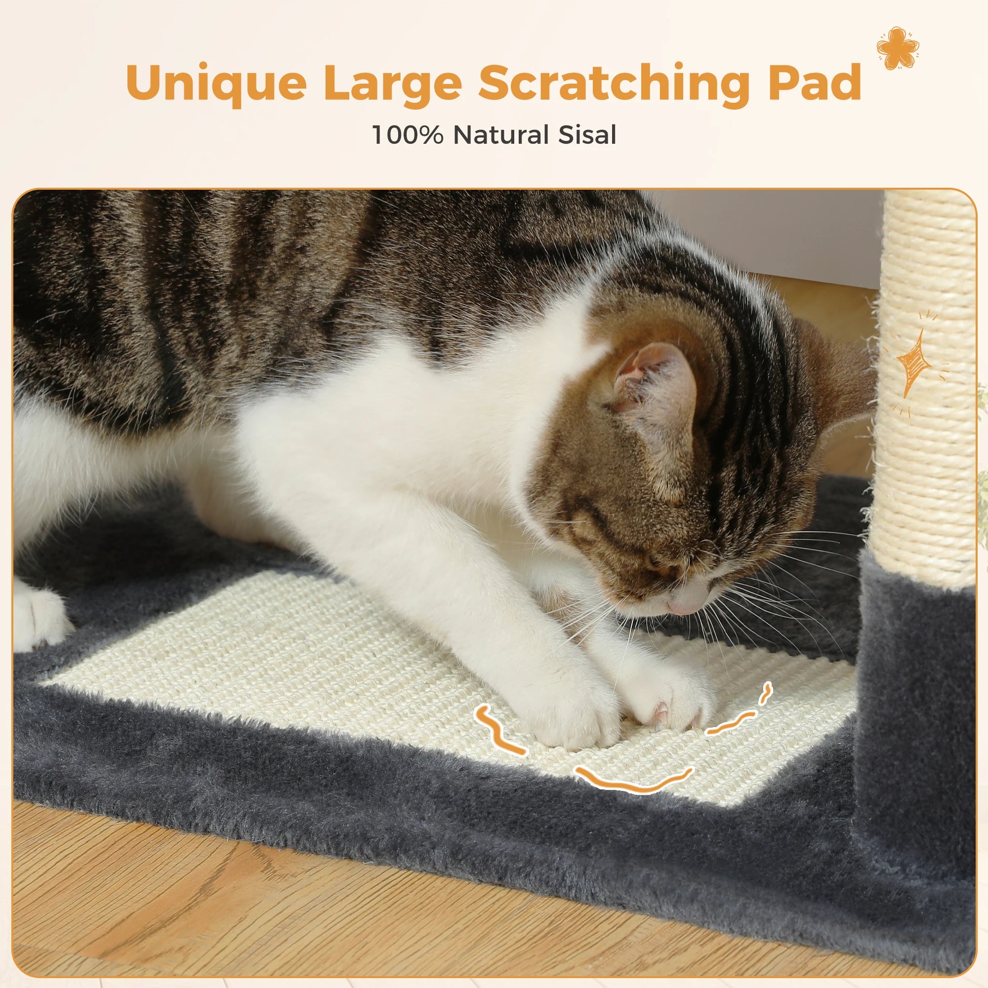 Large Cat Tree and Tower for Indoor Cats With Sisal-Covered Scratching Posts Spacious Hammock Padded Perches and Condos Cat Toys Brinira