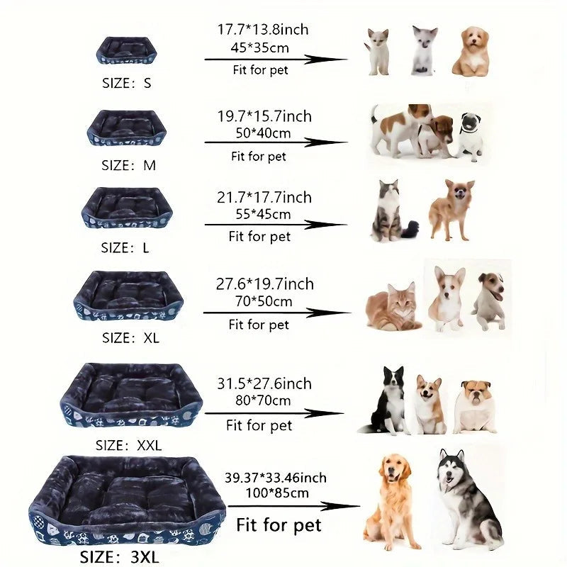 Pet Dog Bed Sofa Mats Winter Pet Products Coussin Chien Accessories Dogs Basket Supplies For Large Medium Small House Cat Bed Brinira