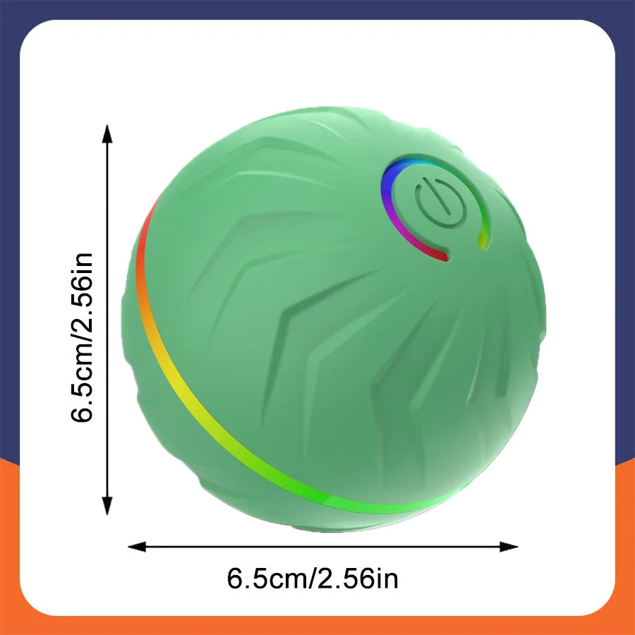 Smart Dog Toy Ball Automatic Interactive Pet Electronic Rolling USB Rechargeable Moving Bouncing for Puppy to Large dog Chew Toy Brinira