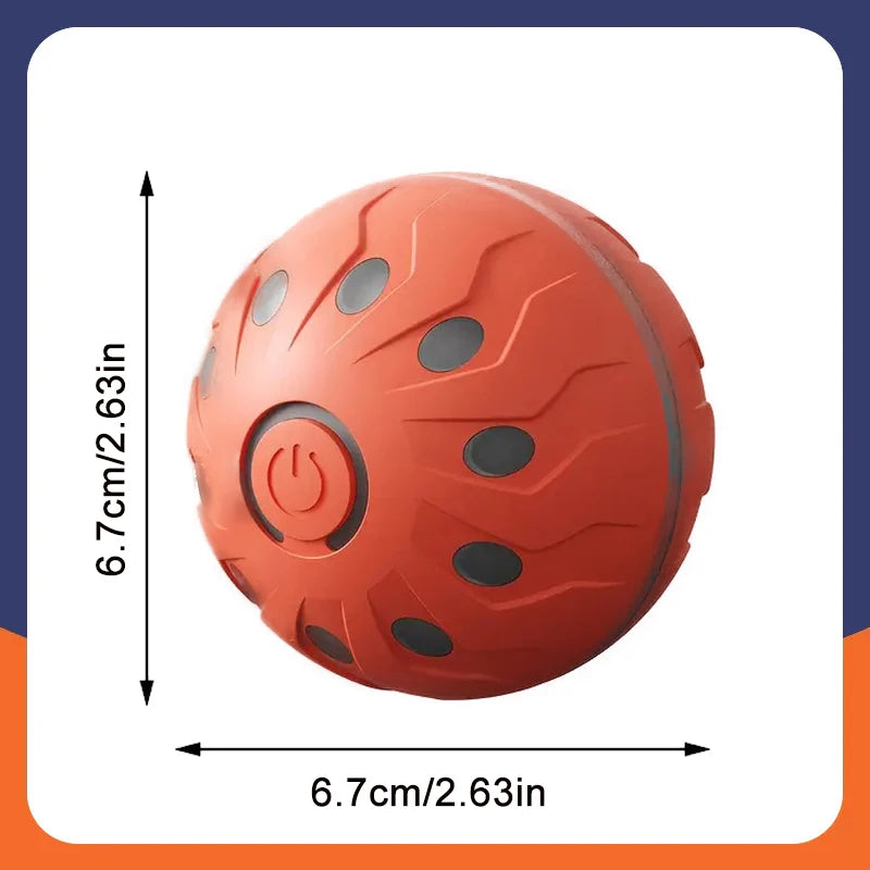 Smart Dog Toy Ball Automatic Interactive Pet Electronic Rolling USB Rechargeable Moving Bouncing for Puppy to Large dog Chew Toy Brinira