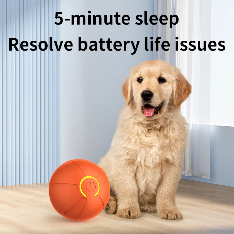Smart Dog Toy Ball Automatic Interactive Pet Electronic Rolling USB Rechargeable Moving Bouncing for Puppy to Large dog Chew Toy Brinira