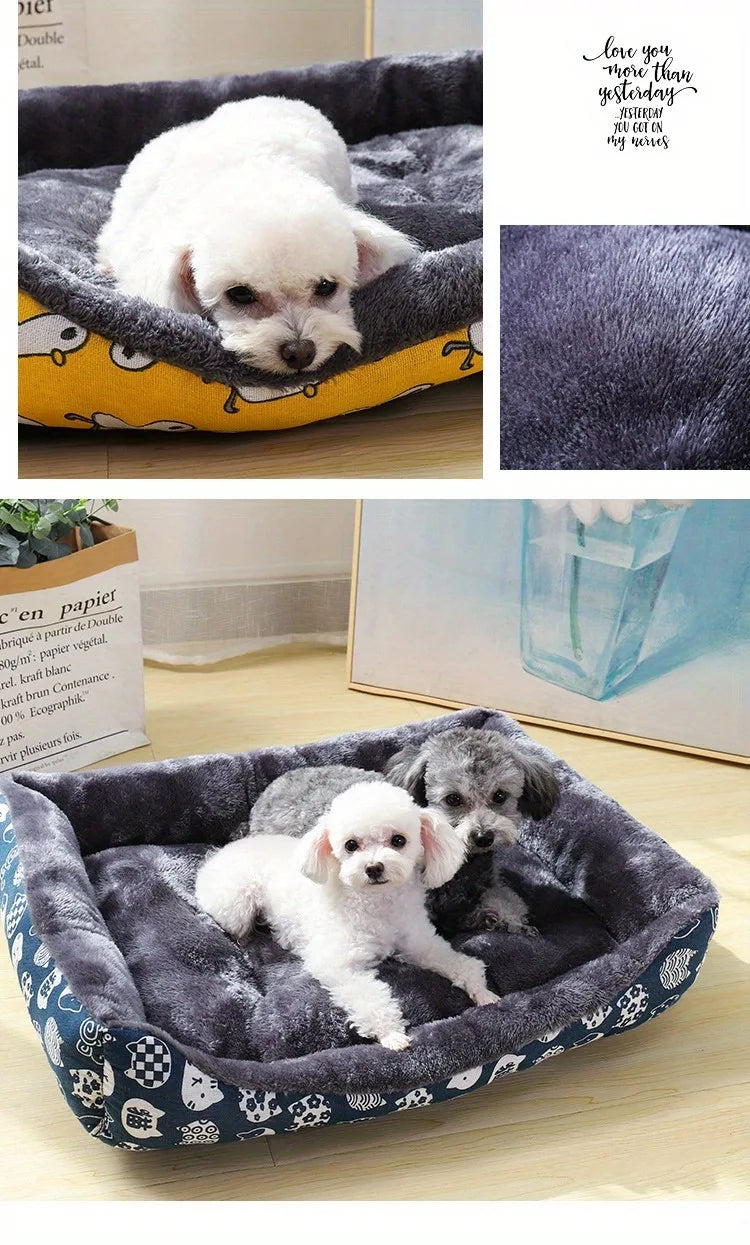 Pet Dog Bed Sofa Mats Winter Pet Products Coussin Chien Accessories Dogs Basket Supplies For Large Medium Small House Cat Bed Brinira