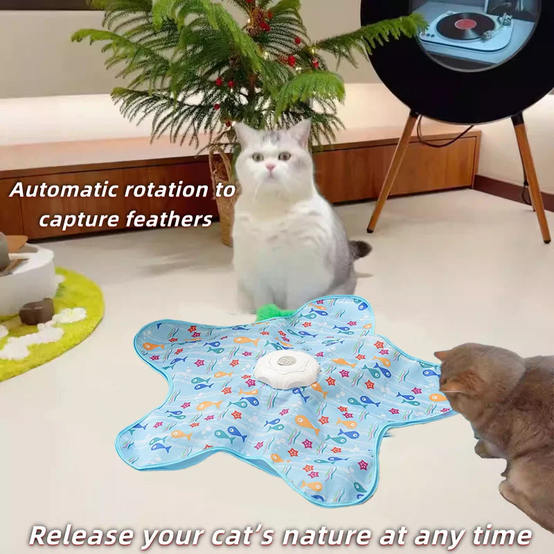 Electric Cat Turntable Toy for Self-Stimulation and Boredom Relief