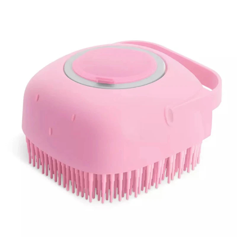 Pet Dog Cat Bath Brush 2-in-1 Pet SPA Massage Comb Soft Silicone Pet Shower Hair Grooming Cmob Dog Cleaning Tool Pet Supplies Brinira