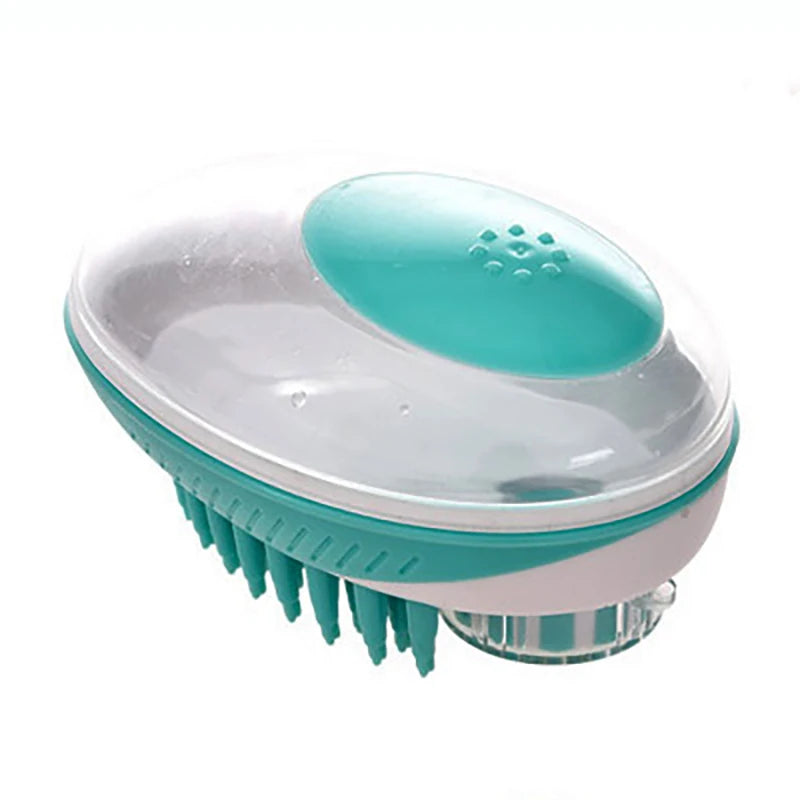 Pet Dog Cat Bath Brush 2-in-1 Pet SPA Massage Comb Soft Silicone Pet Shower Hair Grooming Cmob Dog Cleaning Tool Pet Supplies Brinira