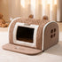 winter Dog Kennel Warm Dog House Mat Detachable Washable Dogs Bed Nest Deep Sleep Tent for Medium Large Dogs House dog Supplies Brinira