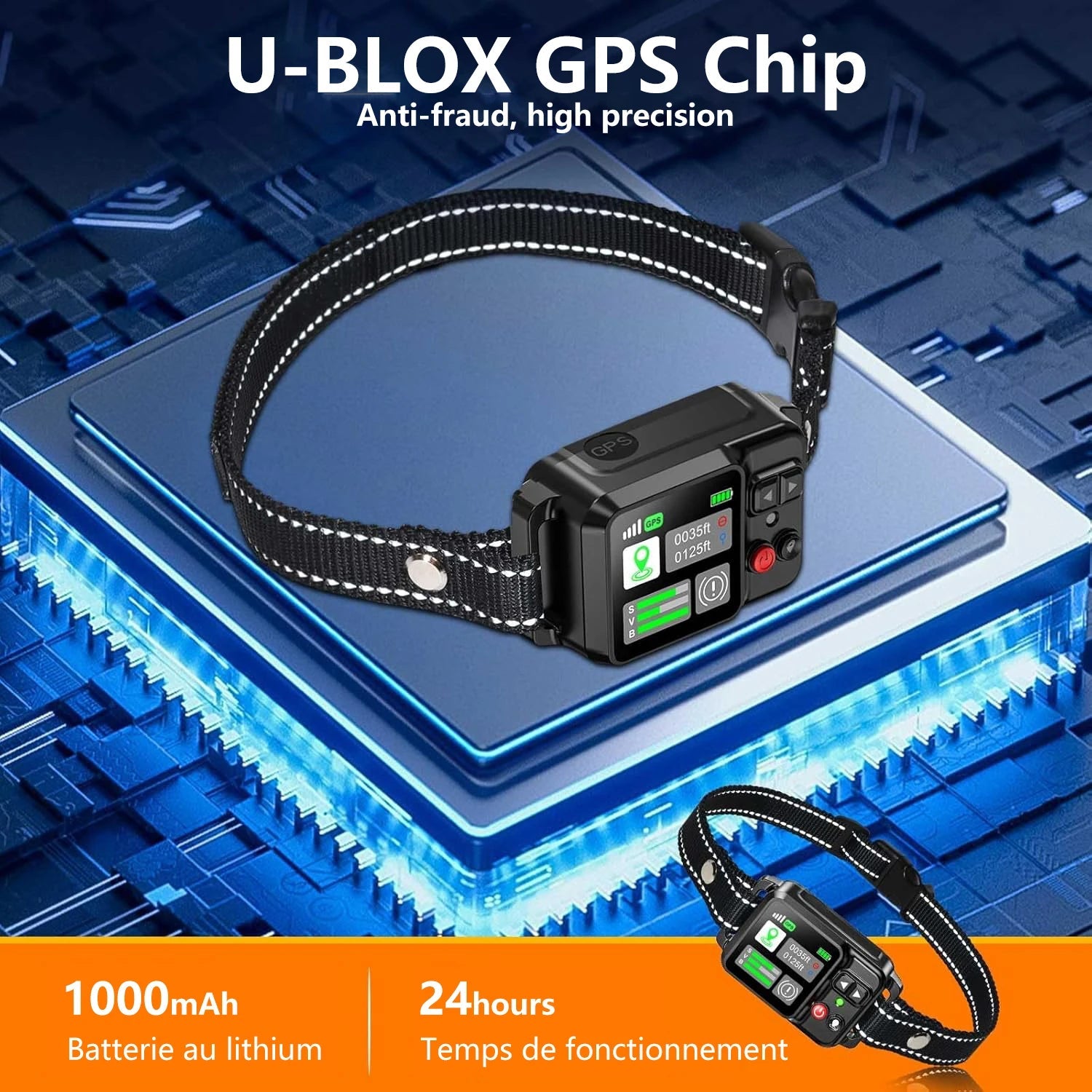GPS Wireless Dog Fencing System - Electric dog fencing with GPS Electric Satellite Technology, Pet Fencing System Range 15~2000m Brinira