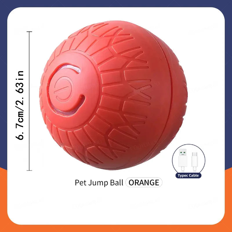 Smart Dog Toy Ball Automatic Interactive Pet Electronic Rolling USB Rechargeable Moving Bouncing for Puppy to Large dog Chew Toy Brinira