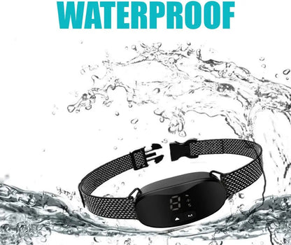 Anti bark dog collar Electric shock Vibration sound with LED for small large dogs no barking training collar dog accessories Brinira