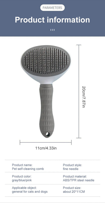 Dog Hair Remover Brush Cat Dog Hair Grooming And Care Comb For Long Hair Dog Pet Removes Hairs Cleaning Bath Brush Dog Supplies Brinira