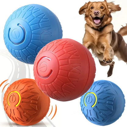Smart Dog Toy Ball Automatic Interactive Pet Electronic Rolling USB Rechargeable Moving Bouncing for Puppy to Large dog Chew Toy Brinira