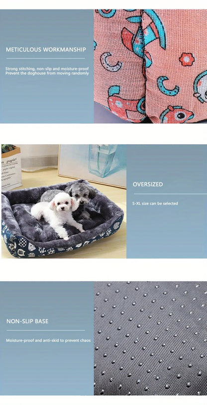 Pet Dog Bed Sofa Mats Winter Pet Products Coussin Chien Accessories Dogs Basket Supplies For Large Medium Small House Cat Bed Brinira