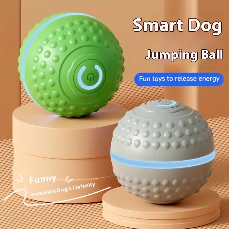 Smart Dog Toy Ball Automatic Interactive Pet Electronic Rolling USB Rechargeable Moving Bouncing for Puppy to Large dog Chew Toy Brinira