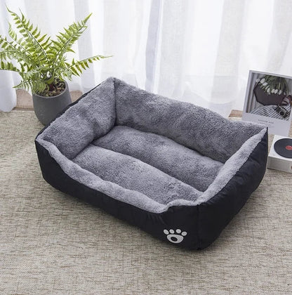 Black Dog Bed Plush Sleeping Bed for Large, Medium and Small Dogs, Non-Slip and Bite-Resistant Pet Sleeping Mat Brinira