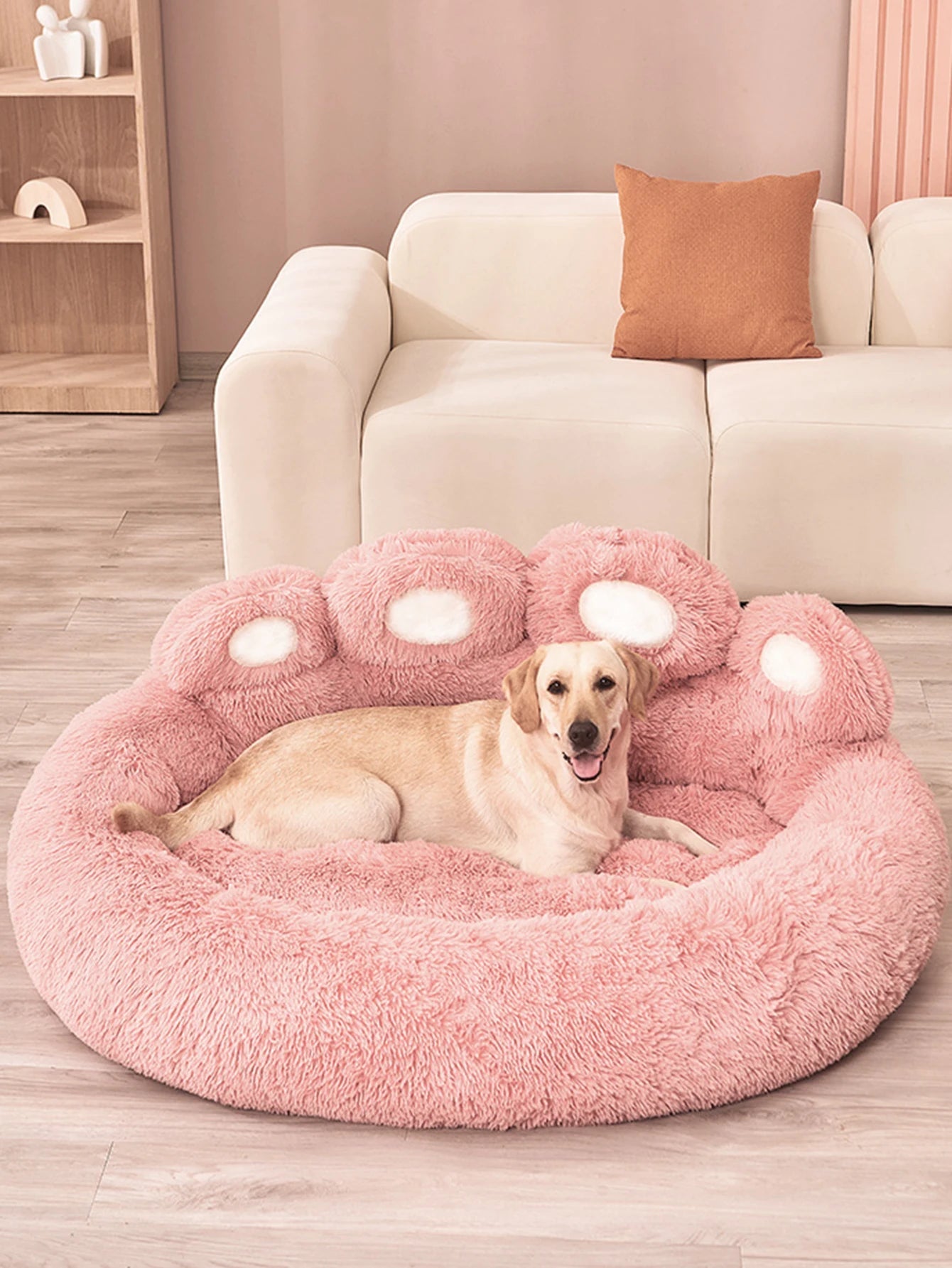 Fluffy Dog Bed Winter Plush Kennel Accessories Pet Products Large Dogs Beds Bedding Sofa Basket Small Mat Cats Big Cushion Puppy Brinira