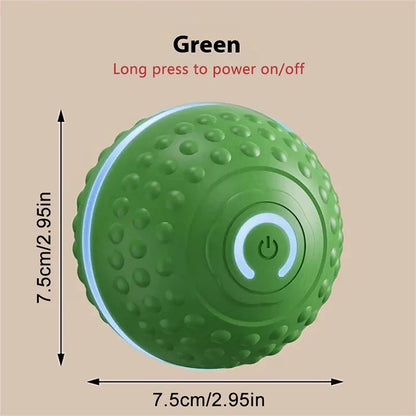 Smart Dog Toy Ball Automatic Interactive Pet Electronic Rolling USB Rechargeable Moving Bouncing for Puppy to Large dog Chew Toy Brinira