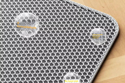 Extra Large Cat Litter Mat Heavy Duty Waterproof 2 Layer Non Slip Washable Pet Floor Protector Litter Box Sand Stopper Brinira