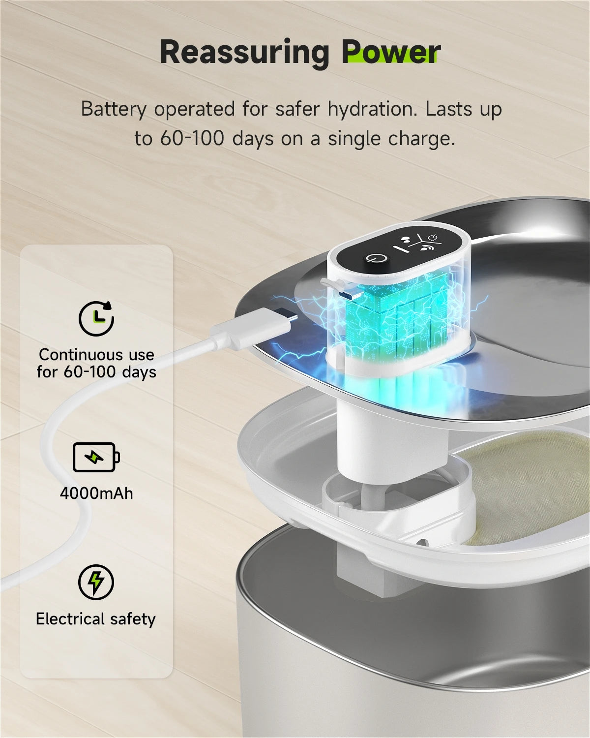 APETDOLA 4L Wireless Cat Water Fountain Auto Sensor Drinking Fountain For Cats Dog Drinker Pet Water Dispenser Accessories Brinira