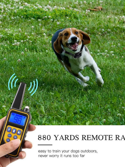 800m Digital Dog Training Collar Waterproof Rechargeable Remote Control Pet with LCD Display for All Size Shock Vibration Sound Brinira