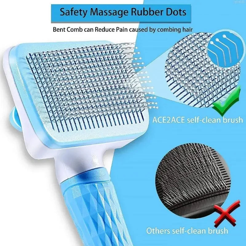 Dog Hair Remover Brush Cat Dog Hair Grooming And Care Comb For Long Hair Dog Pet Removes Hairs Cleaning Bath Brush Dog Supplies Brinira