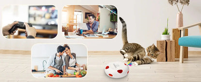 INKZOO Cat Toys, Interactive Cat Toys for Indoor Cats,  Smart Interactive Kitten Toy, Automatic 7 Holes Mice Whack-A-Mole Brinira