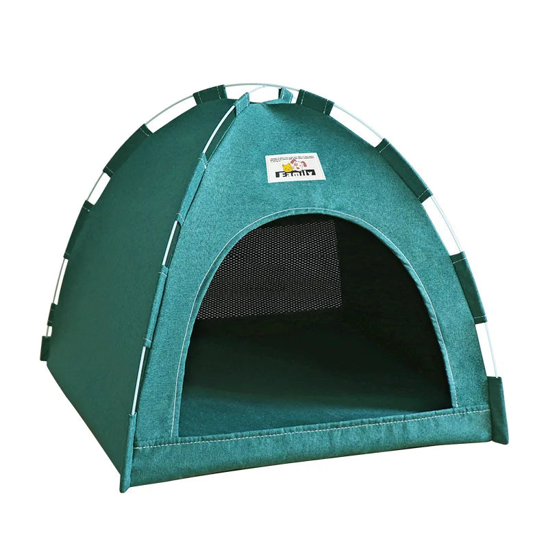 Foldable Cat House Pet Tent Four Seasons Universal Cat and Dog Pet Nest Summer Cool Mat Outdoor Portable Foldable Breathable Brinira
