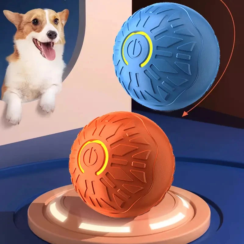 Smart Dog Toy Ball Automatic Interactive Pet Electronic Rolling USB Rechargeable Moving Bouncing for Puppy to Large dog Chew Toy Brinira
