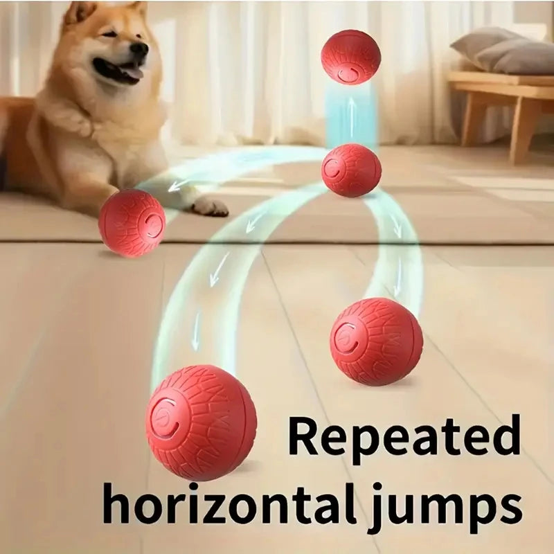 Smart Dog Toy Ball Automatic Interactive Pet Electronic Rolling USB Rechargeable Moving Bouncing for Puppy to Large dog Chew Toy Brinira