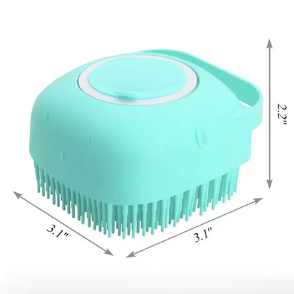 Pet Dog Cat Bath Brush 2-in-1 Pet SPA Massage Comb Soft Silicone Pet Shower Hair Grooming Cmob Dog Cleaning Tool Pet Supplies Brinira