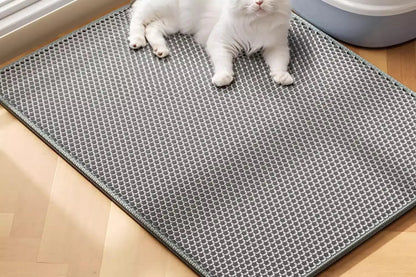 Extra Large Cat Litter Mat Heavy Duty Waterproof 2 Layer Non Slip Washable Pet Floor Protector Litter Box Sand Stopper Brinira