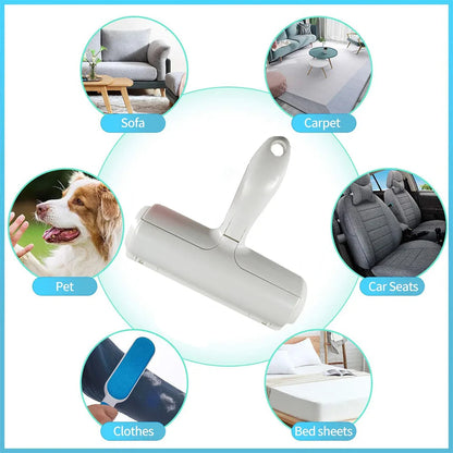 Cat Dog Hair Remover for Couch Furniture Carpet Car Seat Reusable Roller Pet Fur Removal Tool Brinira