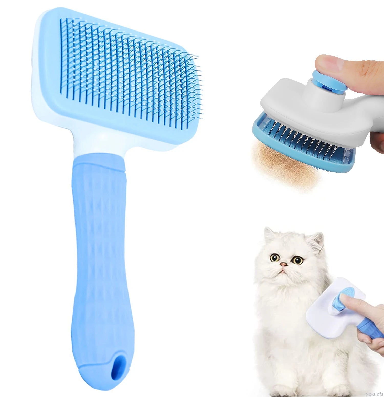 Dog Hair Remover Brush Cat Dog Hair Grooming And Care Comb For Long Hair Dog Pet Removes Hairs Cleaning Bath Brush Dog Supplies Brinira