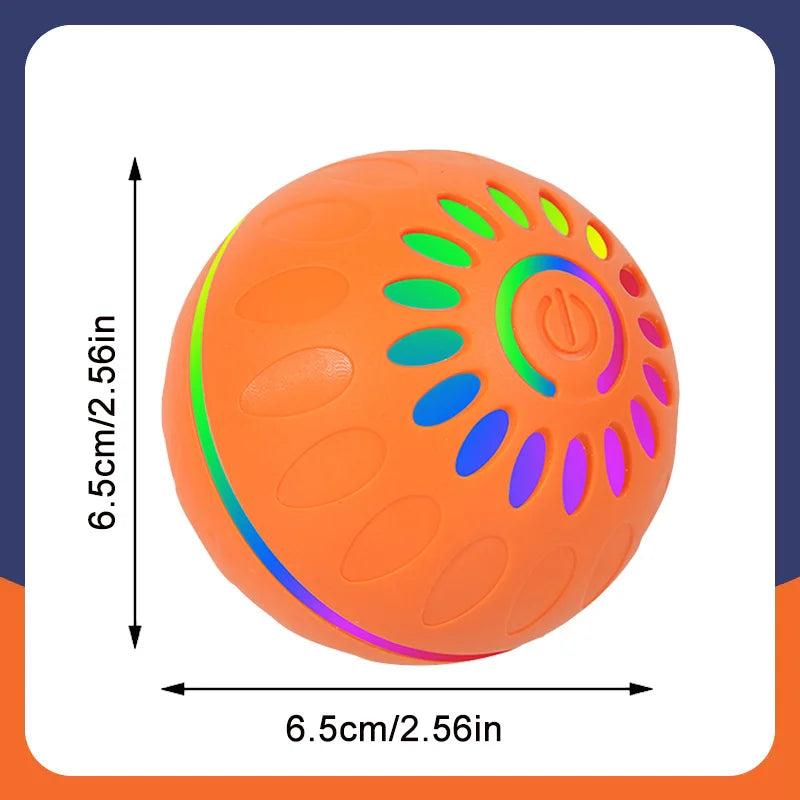 Smart Dog Toy Ball Automatic Interactive Pet Electronic Rolling USB Rechargeable Moving Bouncing for Puppy to Large dog Chew Toy Brinira