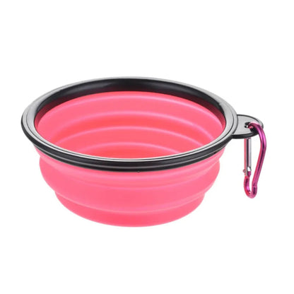 Portable Pet Food Bowl  Durable TPR Bowl  Cat and Dog Food Pet Silicone Collapsible Bowl Portable Travel Outdoor Water Food Bowl Brinira