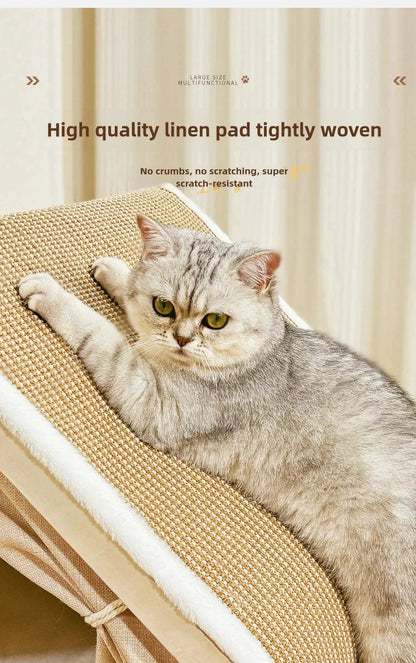 Cat nest Winter warm cat villa Cat house shell semi-enclosed sleeping bag cat scratching board does not drop scraps sisal cat te Brinira