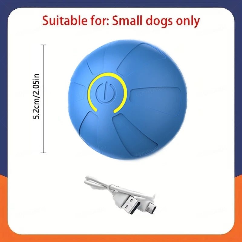 Smart Dog Toy Ball Automatic Interactive Pet Electronic Rolling USB Rechargeable Moving Bouncing for Puppy to Large dog Chew Toy Brinira