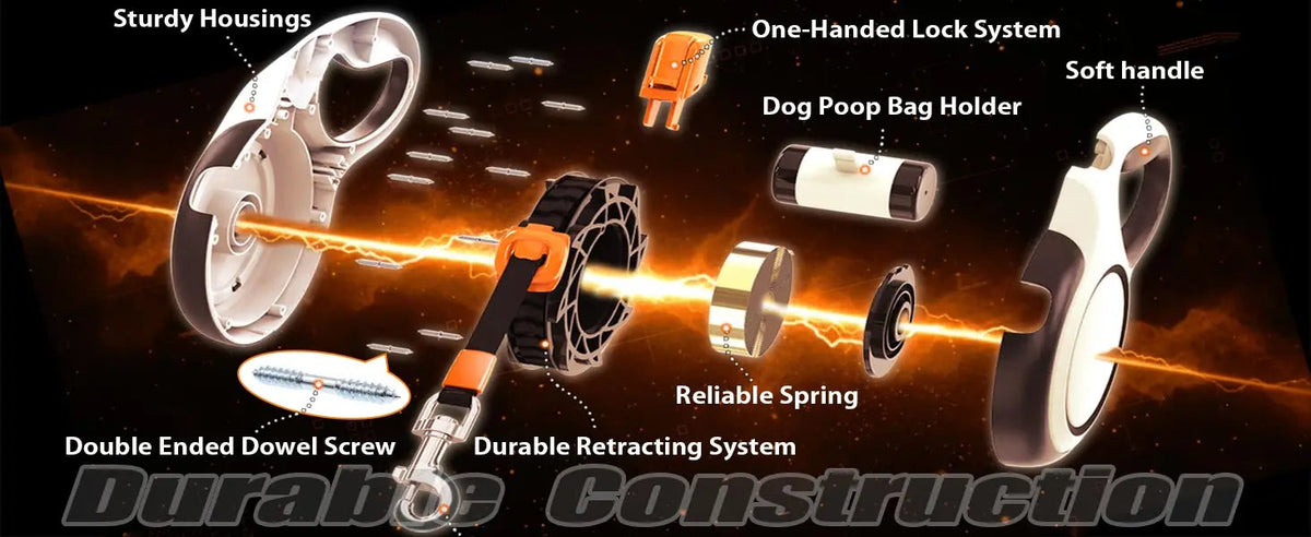 5m 8m 50kg Dog Leash Retractable Roulette Collar for Small Big Dogs Brinira