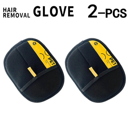 Pet Hair Remover Gloves Electrostatic for Cats Dogs, Reusable Washable Grooming Glove with 2-in-1 Lint Roller Brush - Safe Non-T Brinira