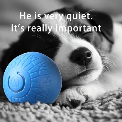 Smart Dog Toy Ball Automatic Interactive Pet Electronic Rolling USB Rechargeable Moving Bouncing for Puppy to Large dog Chew Toy Brinira