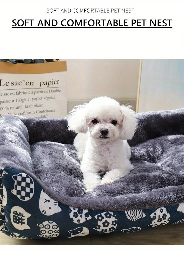 Pet Dog Bed Sofa Mats Winter Pet Products Coussin Chien Accessories Dogs Basket Supplies For Large Medium Small House Cat Bed Brinira
