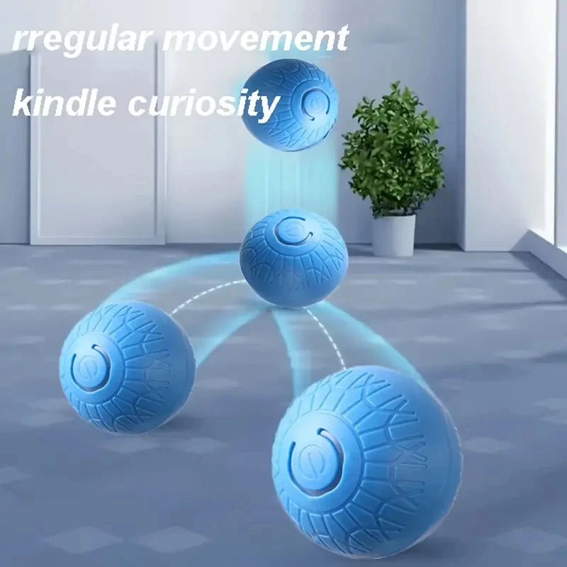 Smart Dog Toy Ball Automatic Interactive Pet Electronic Rolling USB Rechargeable Moving Bouncing for Puppy to Large dog Chew Toy Brinira