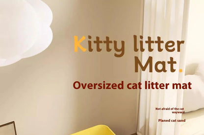 Extra Large Cat Litter Mat Heavy Duty Waterproof 2 Layer Non Slip Washable Pet Floor Protector Litter Box Sand Stopper Brinira