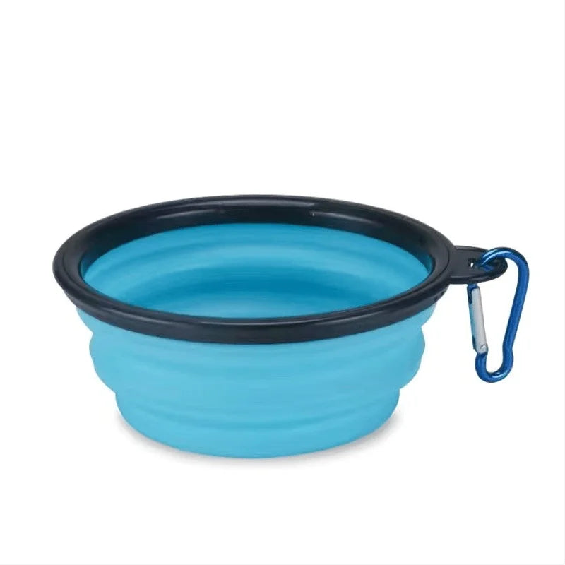 Portable Pet Food Bowl  Durable TPR Bowl  Cat and Dog Food Pet Silicone Collapsible Bowl Portable Travel Outdoor Water Food Bowl Brinira