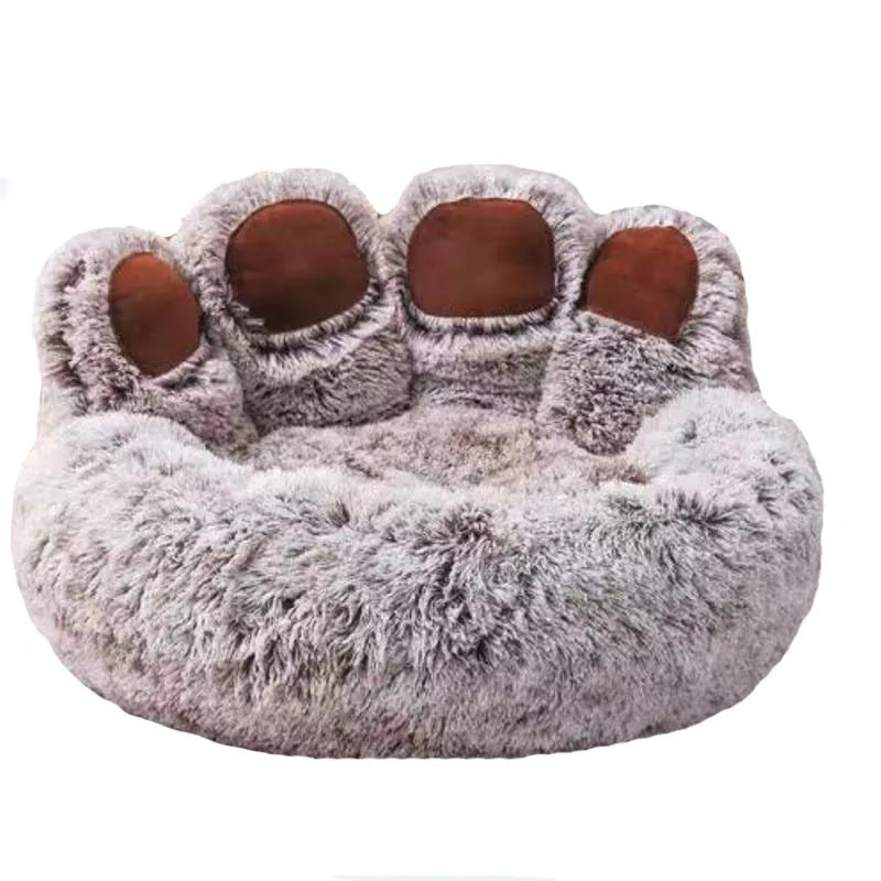 Fluffy Dog Bed Winter Plush Kennel Accessories Pet Products Large Dogs Beds Bedding Sofa Basket Small Mat Cats Big Cushion Puppy Brinira